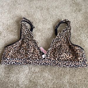 Pink Victoria secret lace plunge bralette